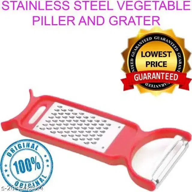3 in 1 Stainless Steel Vegetables & Fruit Peeler, Multicolor