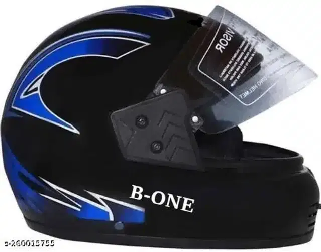 Full Face Helmet For Men & Women, Black & Blue