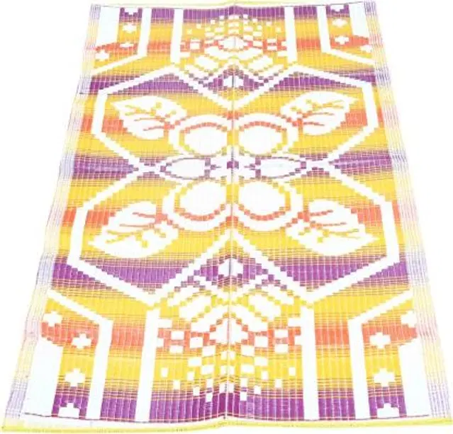 Plastic Chatai for Home, Multicolor, 4x6 Feet