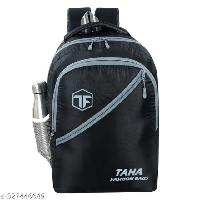 Taha Polyester Backpack for Kids, Black, 30 L
