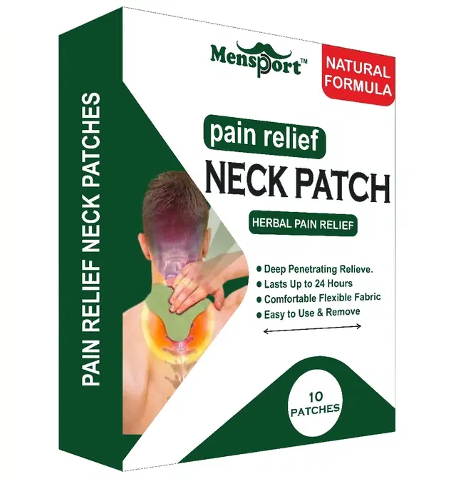 Mensport Organics Neck Pain Relief 10 Pcs Heat Patches, Pack of 1