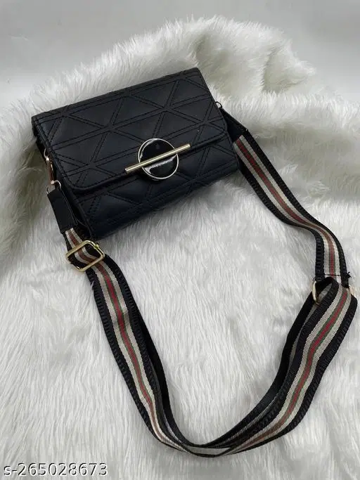 TRUE FASHION. Sling Bag for Women (Black, Free size)