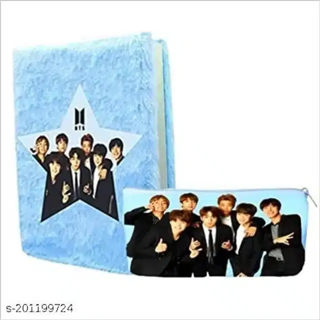 BTS Diary with Pouch, Multicolor, Set of 2