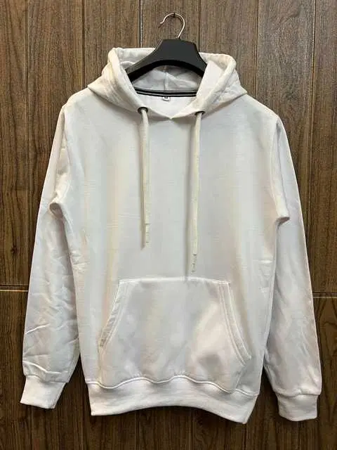 Soft Unisex Hoodies (White, M) (PS-16)