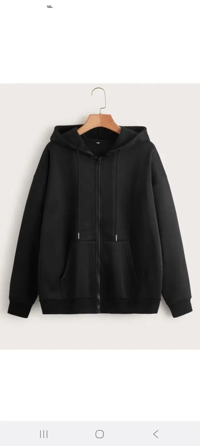 Fleece Solid Hoodie for Women, Black (S)