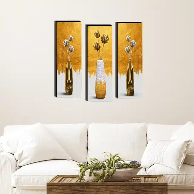 Wooden Wall Paintings, Set of 1, Multicolor, 18x15 Inches