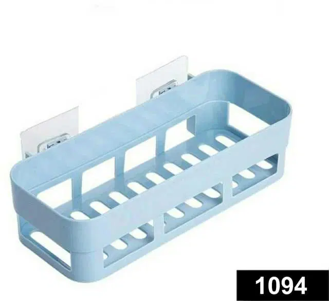 Plastic Bathroom & Kitchen Organizer Shelf Rack Corner CaDDy Basket, Multicolor