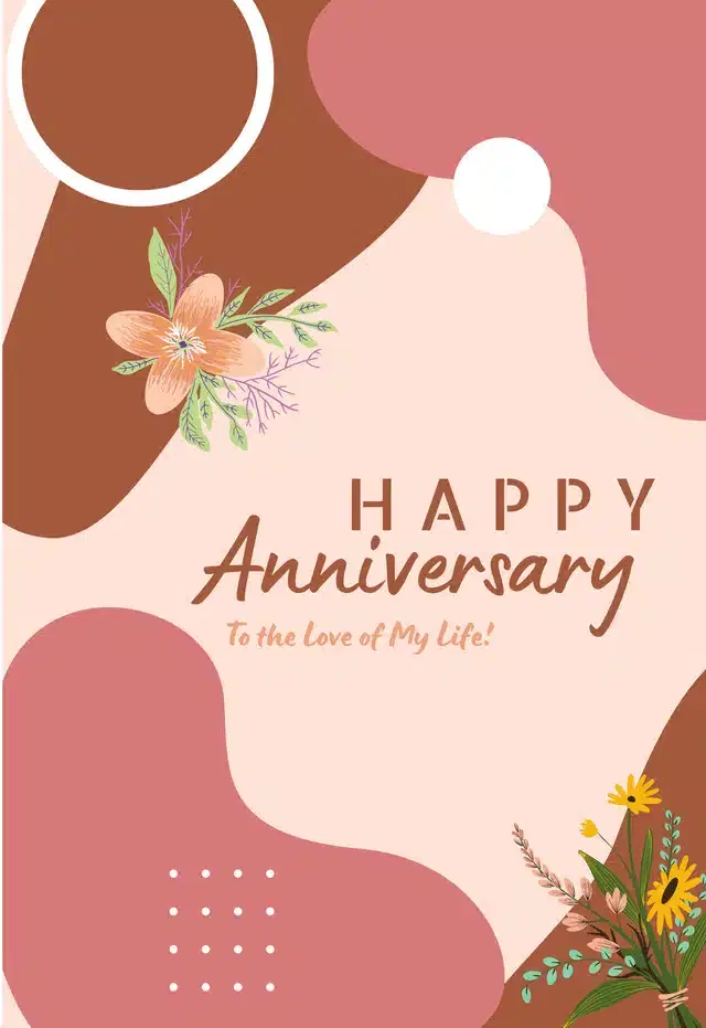 Anniversary Greeting Cards, Multicolor