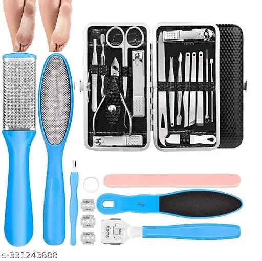 Stainless Steel Manicure & Pedicure Kit, Multicolor, Set of 1