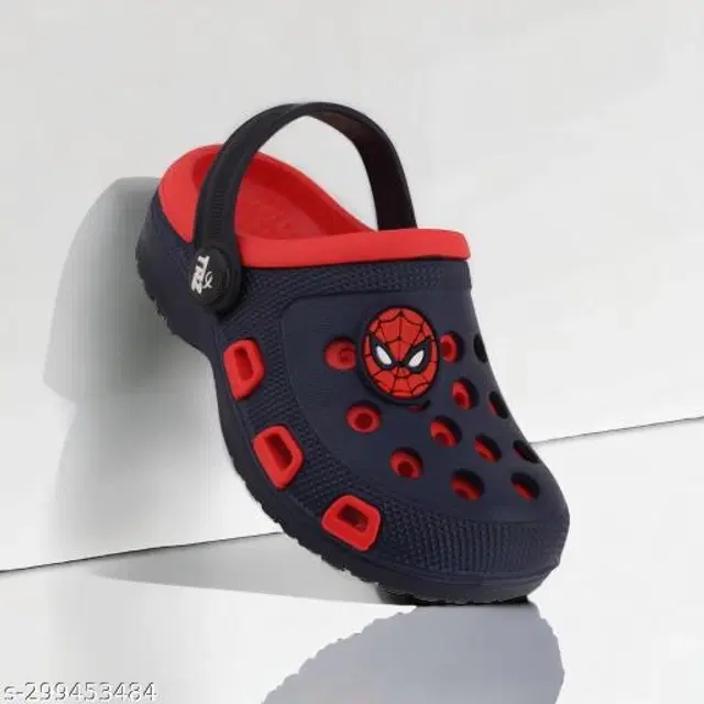 Clogs for Kids (Black & Red, 2-2.5 Years)