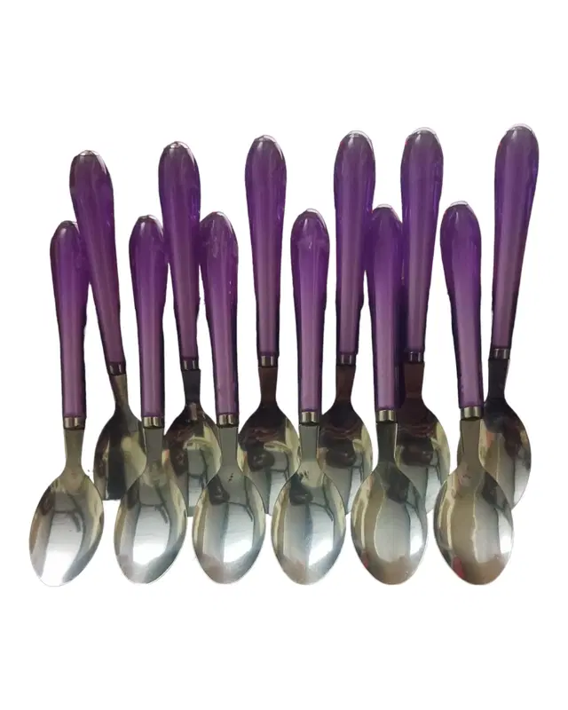 Stainless Steel Spoons Set, Multicolor, Pack of 6