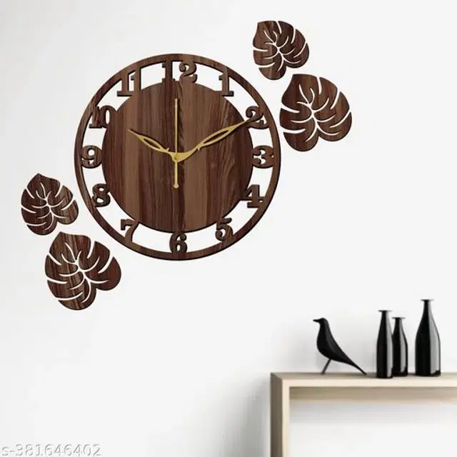 Wooden Wall Clock, Brown
