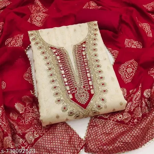 Silk Blend Punjabi/All Over Suits for Women (Multicolor, 6.05 meter (M)
