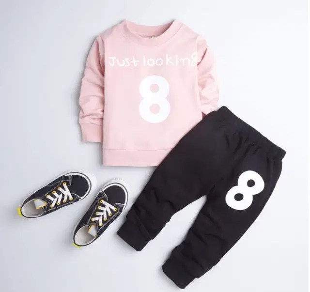 Cotton Blend Printed Clothing Set for Boys, Peach (12-18 Months)