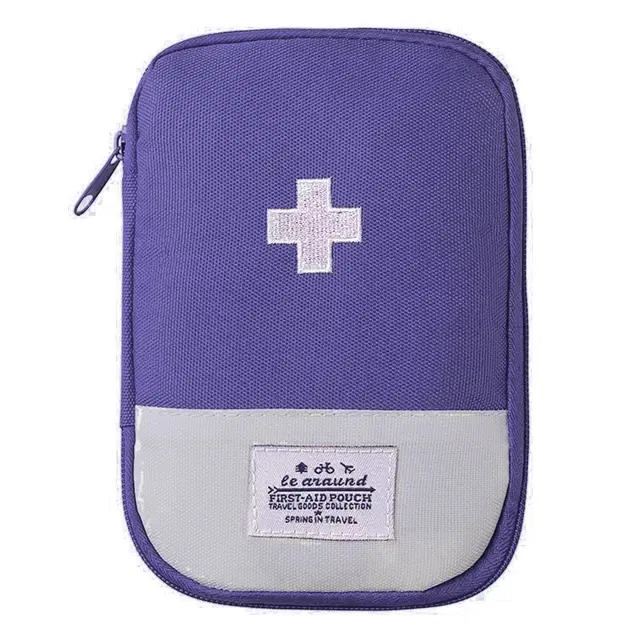 Canvas Portable First Aid Pouch, Blue