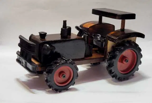Wood Handicrafts Vintage Classic Truck Toy For Kids Baby Toddler, D-134