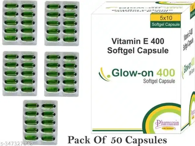 Vitamin E 400 Softgel Capsules, Pack of 50