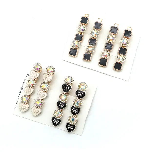 Smile & Shine Fancy Clips for Women, Multicolor (Set of 4)