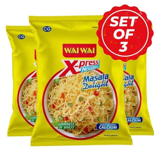 Wai Wai Xpress Masala Delight Noodles 50 g (Pack of 3)