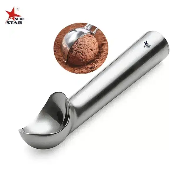Steel Ice Cream Scooper, Multicolor