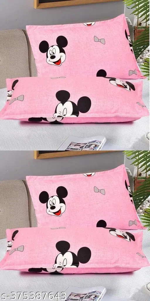 Cotton Pillow Covers, Multicolor, (17x27 inches), Pack of 4