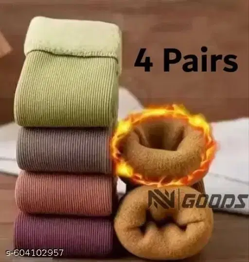 Woolen Socks for Women (Assorted, Free Size)