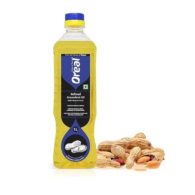 Oreal Refined Groundnut Oil 1 L (Bottle)