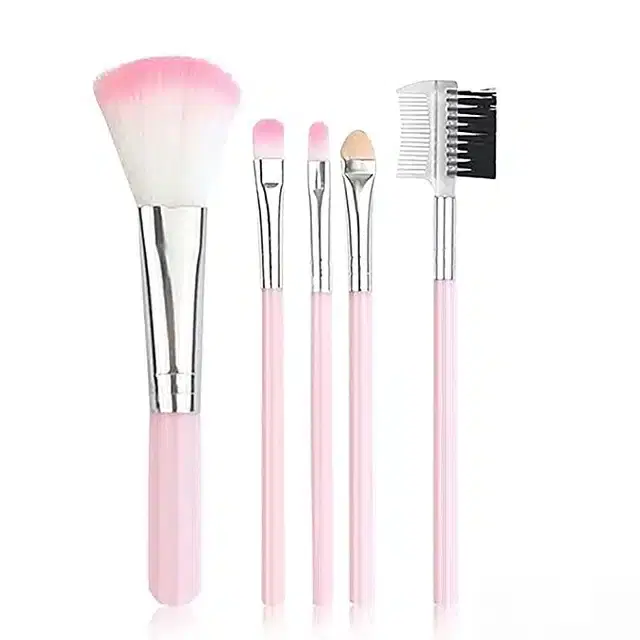 Makeup Brushes Set, Multicolour, Pack of 5