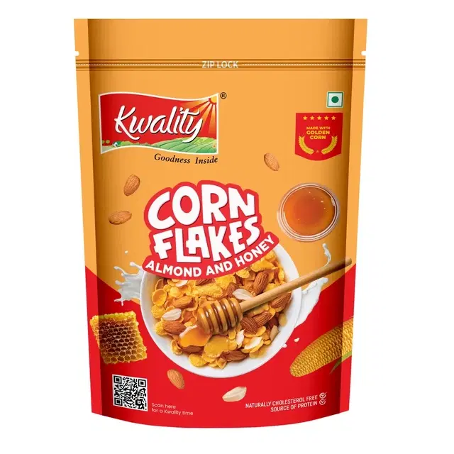 Kwality Corn flakes Almond Honey 300 g