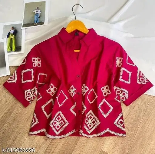 Shirts for Women (Pink, S)