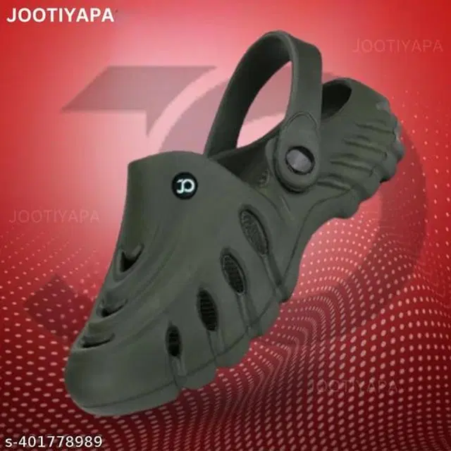 Clogs for Men (Olive, 6)