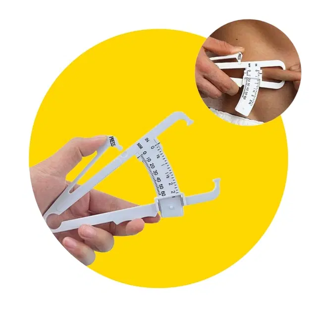Lightweight Eco-Friendly Body Fat Measuring Caliper, Multicolor, Pack of 1