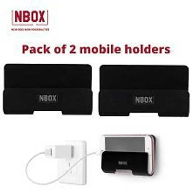 Plastic Desk Holder For All Mobiles & Tablets, Pack Of 2, Multicolor, R-197