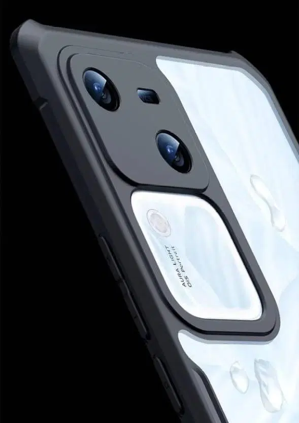 Back Cover for vivo V30, Transparent, Grip Case, Silicon, Pack of: 1