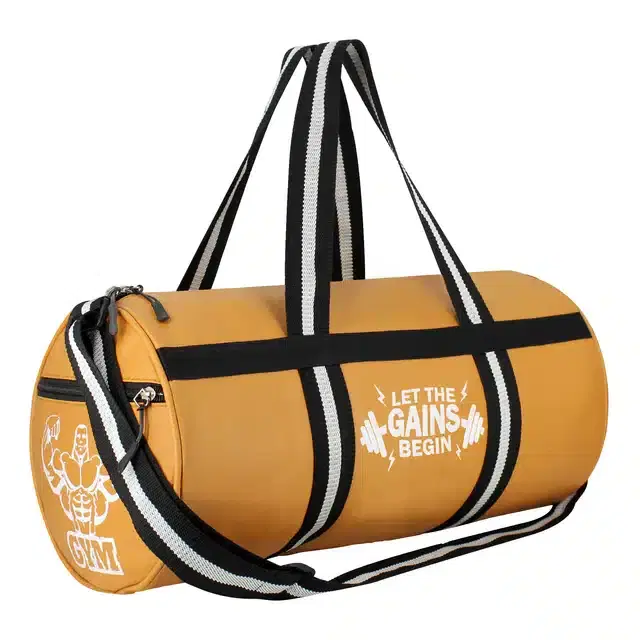 PU Duffle Bag for Men, Tan
