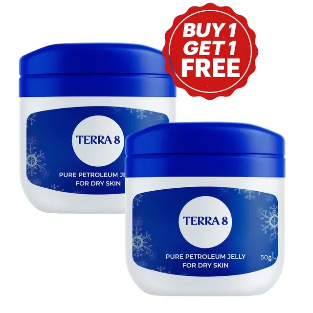 Terra 8 Pure Skin Petroleum Jelly 2X50 g (Buy 1 Get 1 Free)