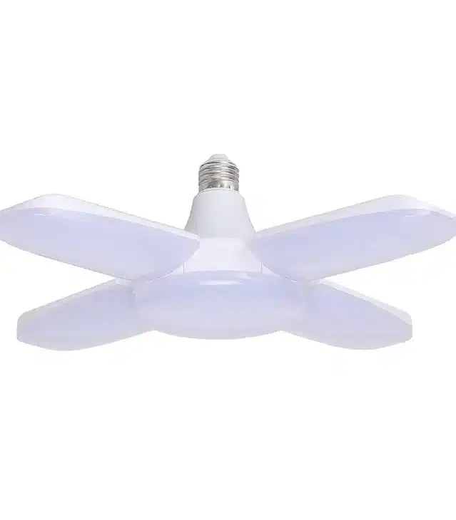 Foldable Fan Shaped LED Bulb, White, 14 W