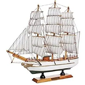 Wooden Ship, 20 Cm, Multicolor, Sh02
