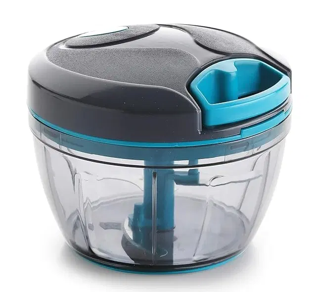 Plastic Vegetable and Fruit Manual Chopper, Multicolor, 400 ml