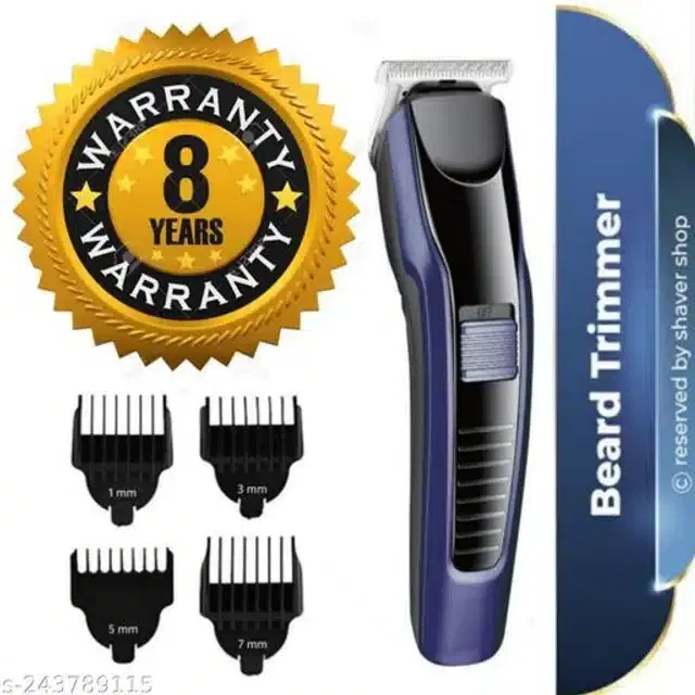 Rechargeable Trimmer for Men, Blue