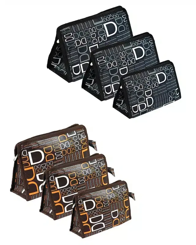 Multipurpose Storage Bag, Multicolor, 24x16x10 cm, Pack of 6