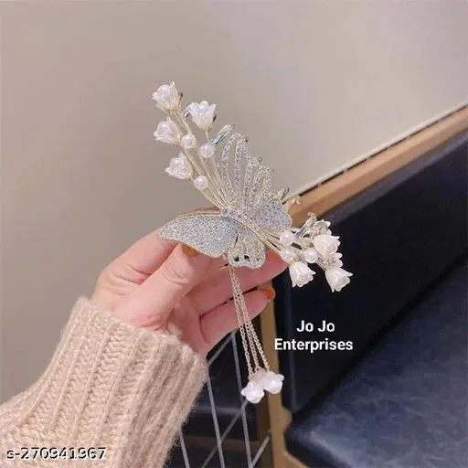 Metal Hair Clutcher for Women, Pack of 1 (Multicolor)