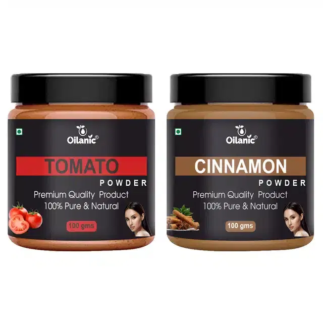 Natural Tomato & Cinnamon Powder for Skin & Hair, Pack of 2, 100 g