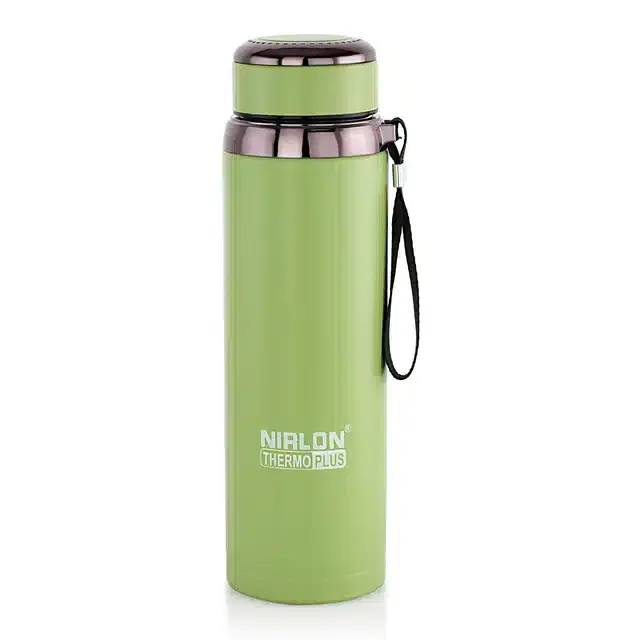 Stainless Steel Double Wall Vacuum Insulated Water Bottle, Green, 1000 ml
