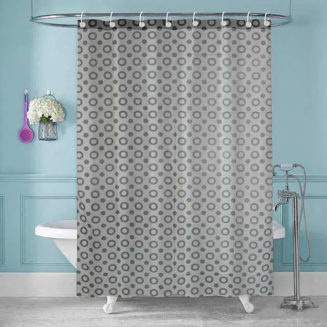 E-Retailer PVC Waterproof Shower Curtain, Grey, 84X54 Inches, SPM-32