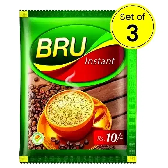Bru Instant Coffee 3X6.6 g (Pack of 3)