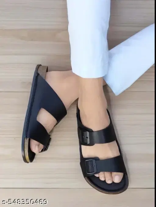 Sliders for Men (Black, 6)