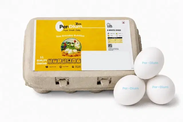Zeggss White Eggs 6 pcs