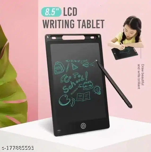 LCD Writing Pad for Kids, Black, 8.5 inches