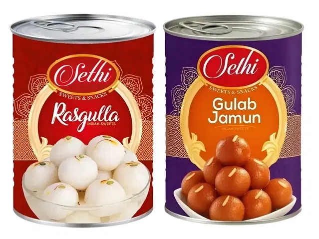 Sethi Gulab Jamun 1 Kg  +  Sethi Rasgulla 1 Kg